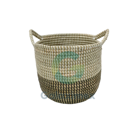 black-white-seagrass-basket-with-handles
