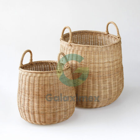 Round-wicker-storage-basket-set