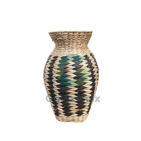 Woven-water-hyacinth-vase
