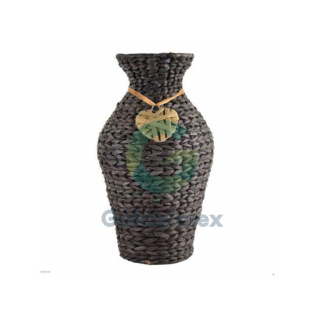 black-woven-floor-vase