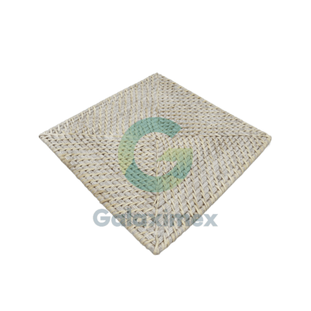 Square rattan plate