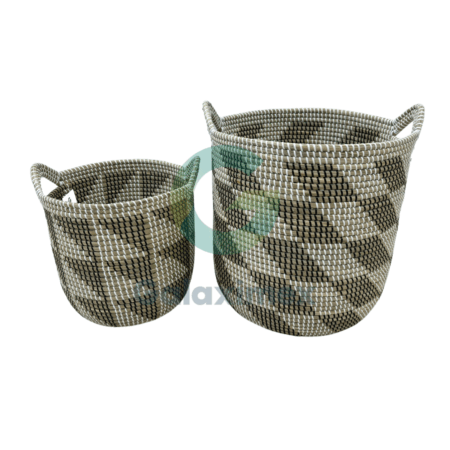 Set-of-Handwoven-Baskets-with-Bold-Triangular-Pattern